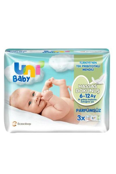 Uni Baby Sensitive Touch 156 Sheets Wet Wipes 3 Pack