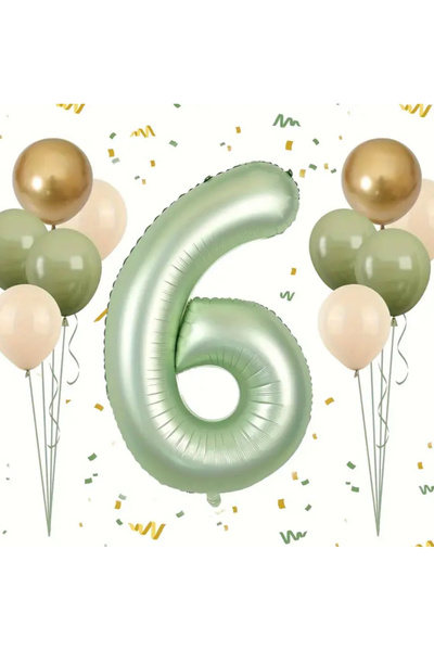 Çemrek Süs Parti مجموعة بالونات رمل البحر من رقائق النعناع مقاس 100 سم والعفن...