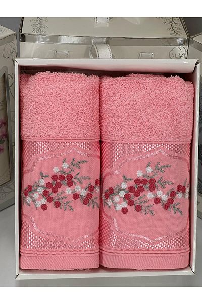 Zenila 2-Piece Bath and Hair Towel Set - Turkish Bath Set |   Soft, Fast Drying and Durable