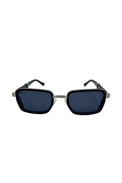 SuperStep Blue Sunglasses with Black Rectangular Lenses - Classic