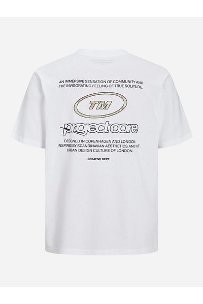Jack & Jones Slogan Print Crew Neck T-Shirt