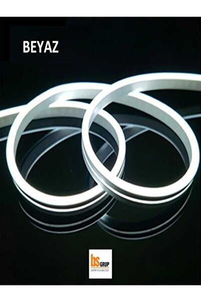 Genel Markalar Beyaz Neon Esnek Şerit Led 2 Metre + 220 Volt Fiş Mutfak Tezga...