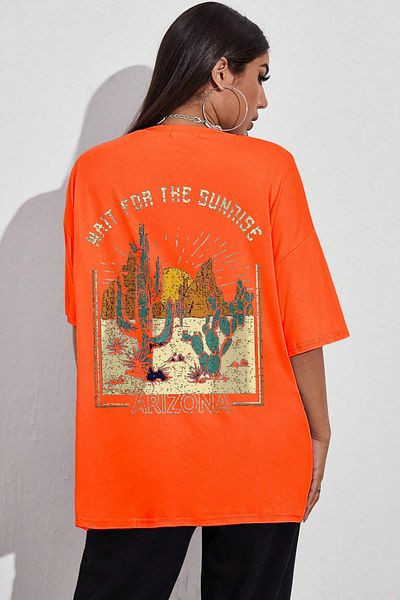 uyguntarz Μπλουζάκι Unisex Arizona με στάμπα Oversize