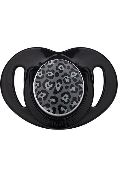 Mamajoo Anthracite Leopard Patterned Pacifier Storage Box - 0 Months Pack of 2