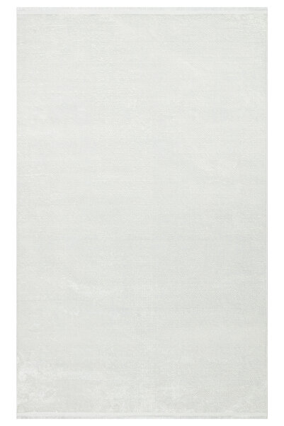 Eko Halı Eko Halı Sateen St 21 White Xw Hav Vermez Yıkanabilir Kaymaz Ince Do...