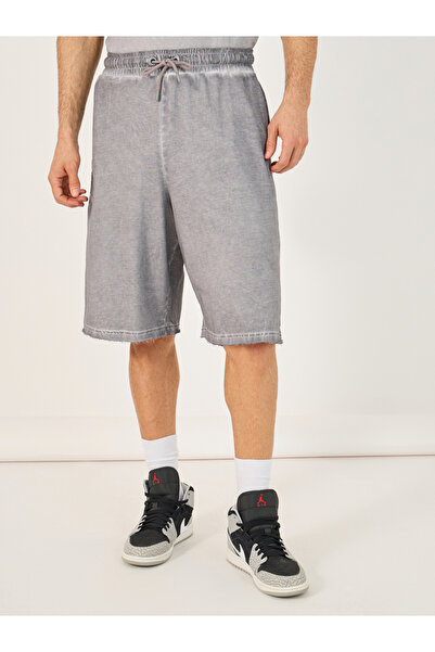 Styli Terry Acid Wash Round Neck T-Shirt and Shorts Co-Ords