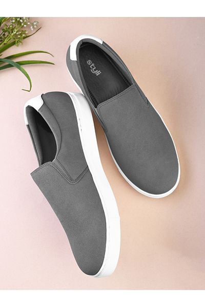 Styli Solid Slip On Double Padded Casual Shoes