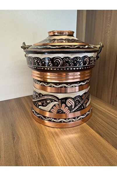 Home Bakır Bakraç Erzincan İl İşlemesi 3 Litre Yoğurt Mayalama Saklama