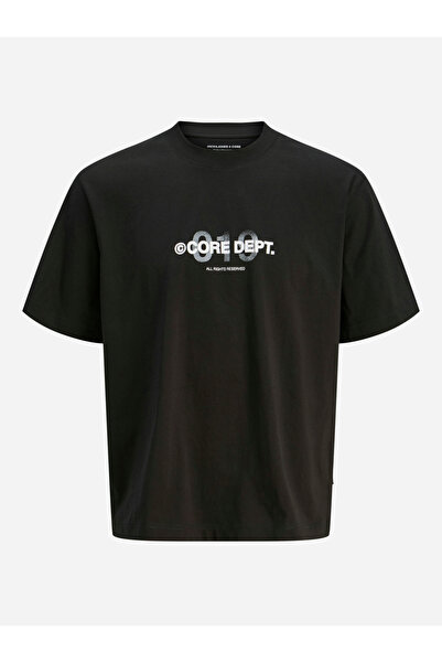 Jack & Jones تي شيرت بطبعة شعار ورقبة دائرية