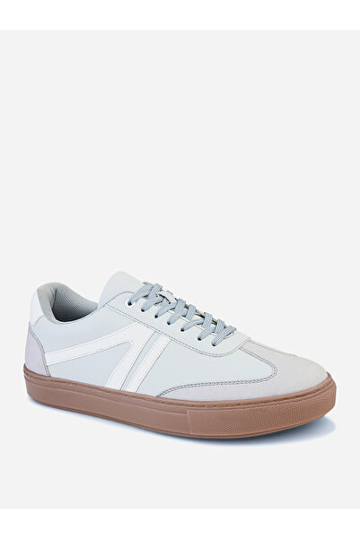 Styli Panelled Gum Sole Lace Up Sneakers