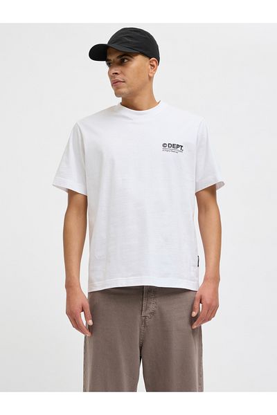 Jack & Jones Slogan Print Crew Neck T-Shirt