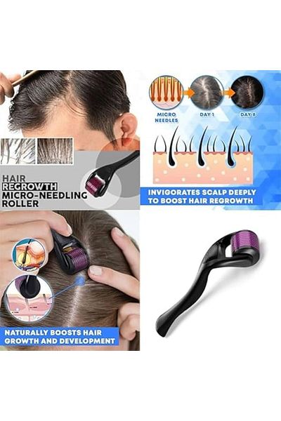 AWEI New Pro Dermaroller Hairroller 2.0mm 1200 Needles Platinum Awei Roller