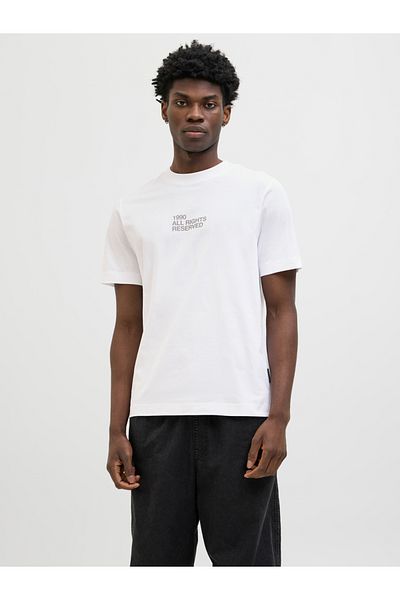Jack & Jones Slogan Print Crew Neck T-Shirt