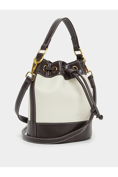 Styli Dual Tone Handbag with Drawstring