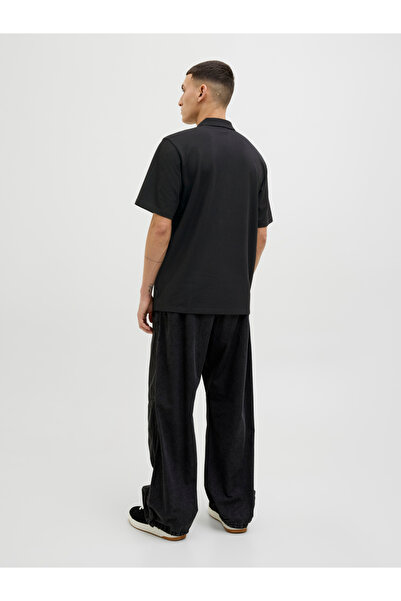 Jack & Jones Textured Badge Detail Regular Fit Polo T-Shirt