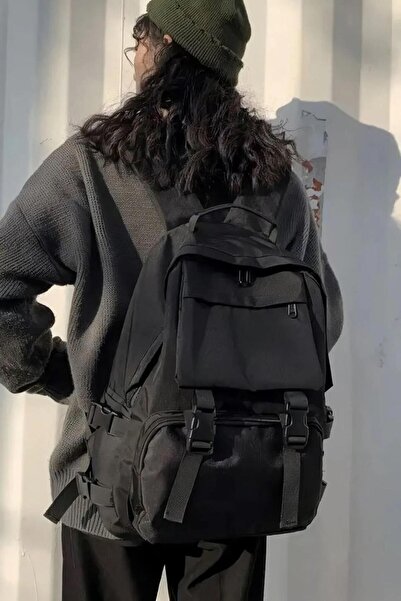 Touz Moda Siyah Palaska Sırt Çantası