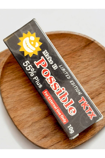 TKTX Siyah Limited Edition %55 Dövme ve Kalıcı Makyaj Öncesi Cilt Anestezi Kremi 10gr