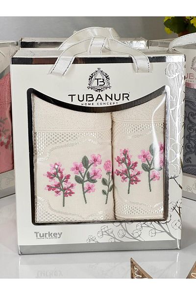 Zenila 2-Piece Bath and Hair Towel Set - Turkish Bath Set |   Soft, Fast Drying and Durable