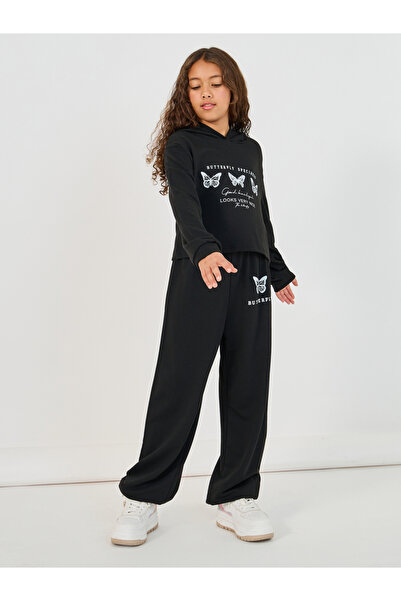 Styli Butterfly Print Hoodie and Joggers Set
