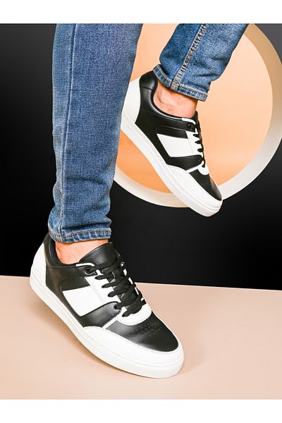 Styli Skateboard Color Block Lace Up Sneakers