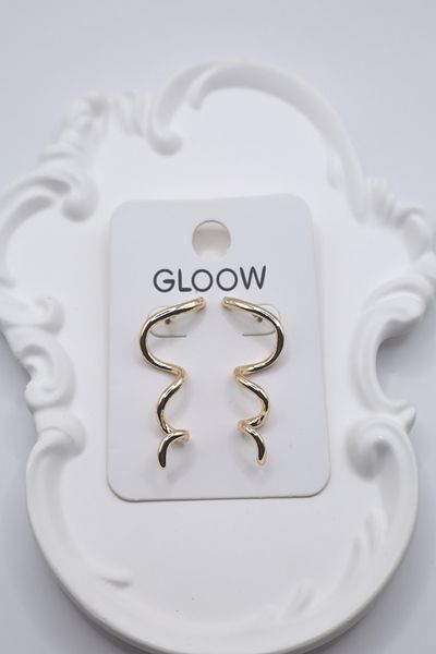 DEMOKAN Women's Earrings Thin Long Design Bow 6cm Earrings