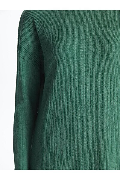 LC Waikiki Stand Collar Textured Women's Tunic (S4)