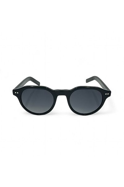 SuperStep Round Sunglasses - Retro Black Framed