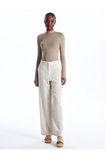 LC Waikiki Γυναικείο μακρυμάνικο μπλουζάκι με γιακά (S4)