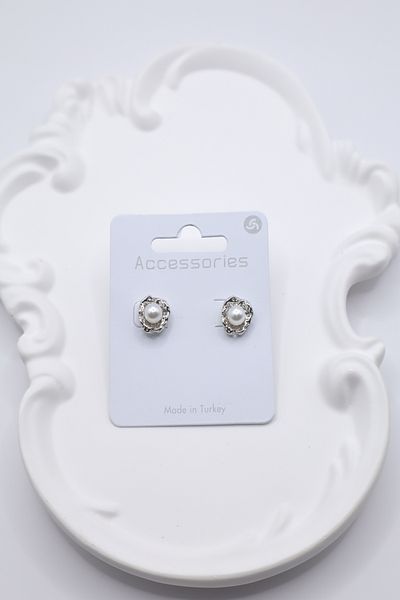 DEMOKAN Women's Earrings Bud Pearl Earrings