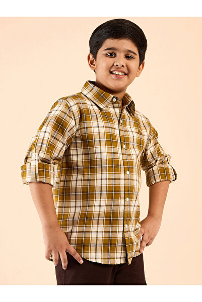 Stylo Bug By Styli Checked Roll-Up Sleeve Shirt