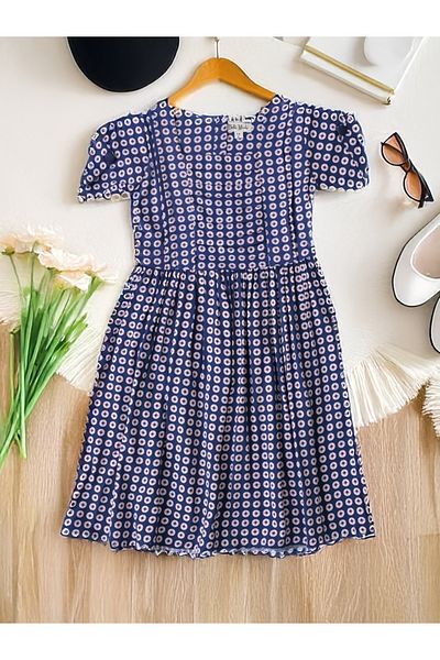 Bella Moda By Styli All-Over Print Fit and Flare Dress