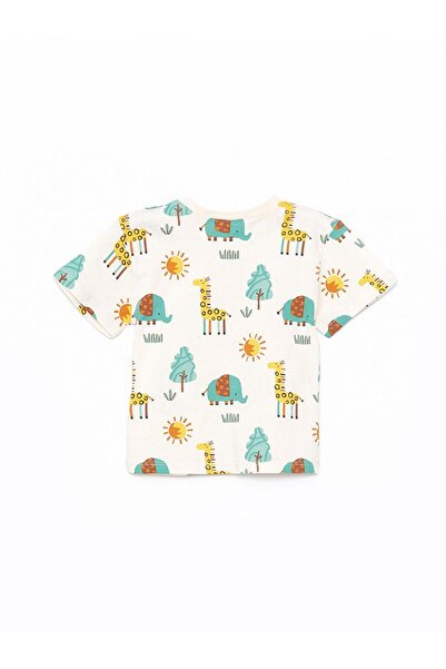 LC Waikiki Crew nyakú, rövid ujjú kisfiú póló és nadrág 2 részes készlet (S4)