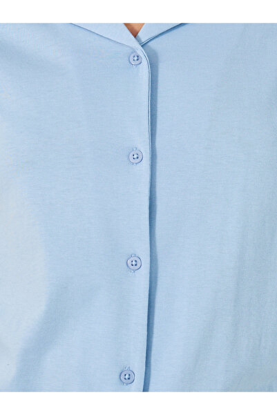 Styli COTTON JERSEY SHORT SLEEVE BUTTON THRU SHIRT  and PJ SET