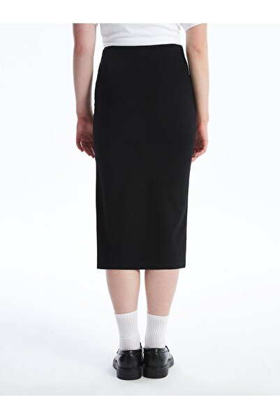 LC Waikiki Fusta de damă LCW creponată cu talie elastică