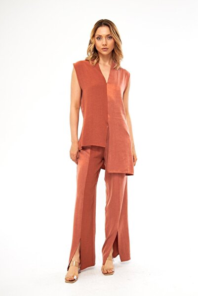 LAMANTE TURUNCU OKALİPTÜS BLUZ