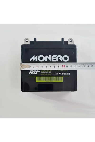 Arzu / Monero Mondial 125 Drift L Z-ONE 150 Uyumlu  Z-ONE S 180 12v 9a Dik Model Akü