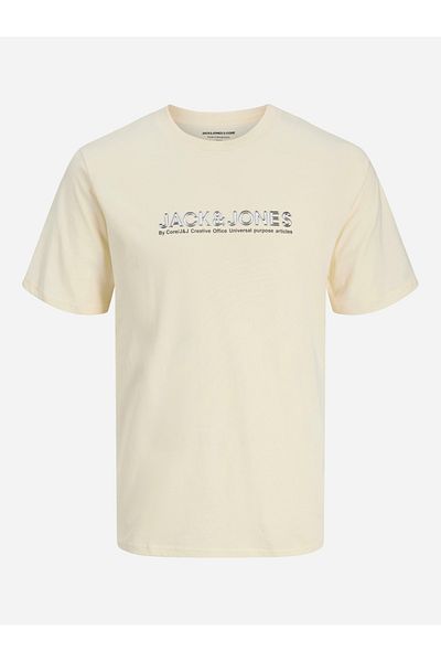Jack & Jones تي شيرت بطبعة شعار ورقبة دائرية