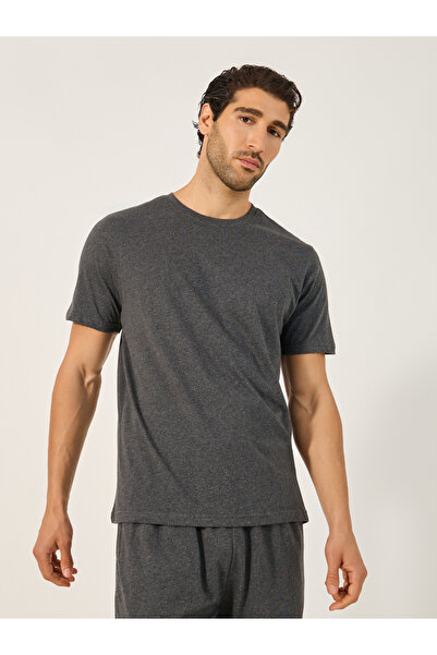 Styli Set of 2 - Solid Round Neck T-Shirt and Pyjama Set