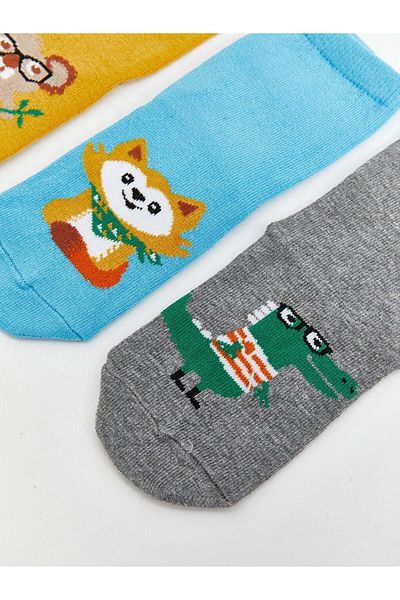 LC Waikiki Patterned Socks for Boys - Set of 3