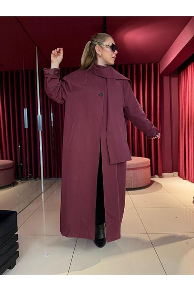 my BUKLE 85145 Claret Red Trench Coat