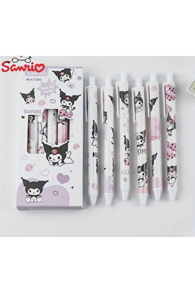 Sanrio Karakter Beyaz Kuromi Jel Tükenmez Kalem 1 Adet