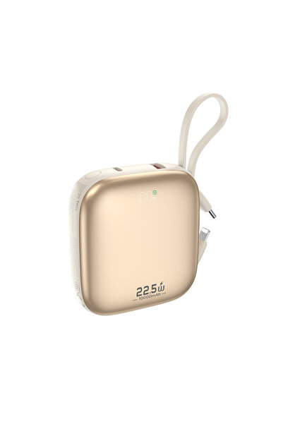 Totu Pb-1013 1000mah 22.5w Çıkışlı Hızlı Şarjlı Küçük Kendinden Kablolu Power...