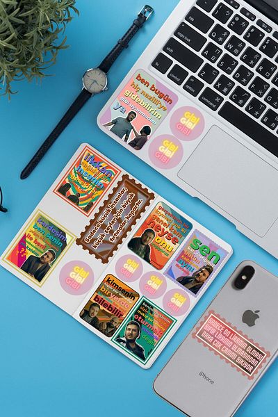 Major Selection Set de autocolante pentru laptop Agenda Computer Carry Tablet