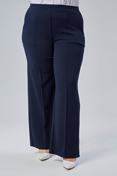 Symirna normal bel lastikli regular pallazo kadın pantolon