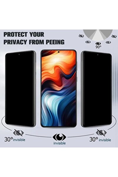aheaks Xiaomi Redmi Note 12 5g Pro Mat Hayalet Privacy Kırılmaz Cam Seramik N...