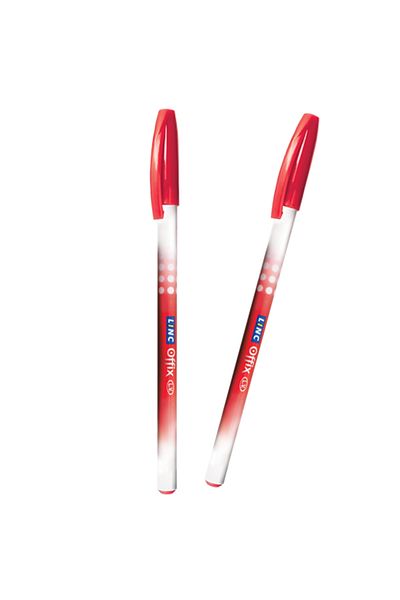 BABA HOME Red Soft Writing Linc Offix Non-Exhausting Pen 2 Pieces