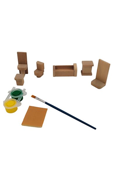 HOBBY HOUSE Minyatür Oyuncak Banyo Boyama Seti Boya Hediyei