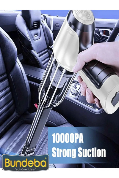 Bundeba Mini Vakumlu Type C Şarjlı Araç Süpürgesi El Süpürgesi Şarjlı Çok Fonksiyonlu 10000 Pa