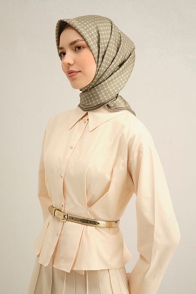 Armine 2025 Άνοιξη Καλοκαίρι Σεζόν 100% Twill Silk Scarf 9345dm 33