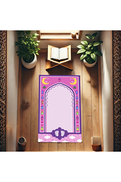 haliX Çocuk Seccade , Kaymaz Tabanlı ve Canlı Renkli Tasarım Namazlık